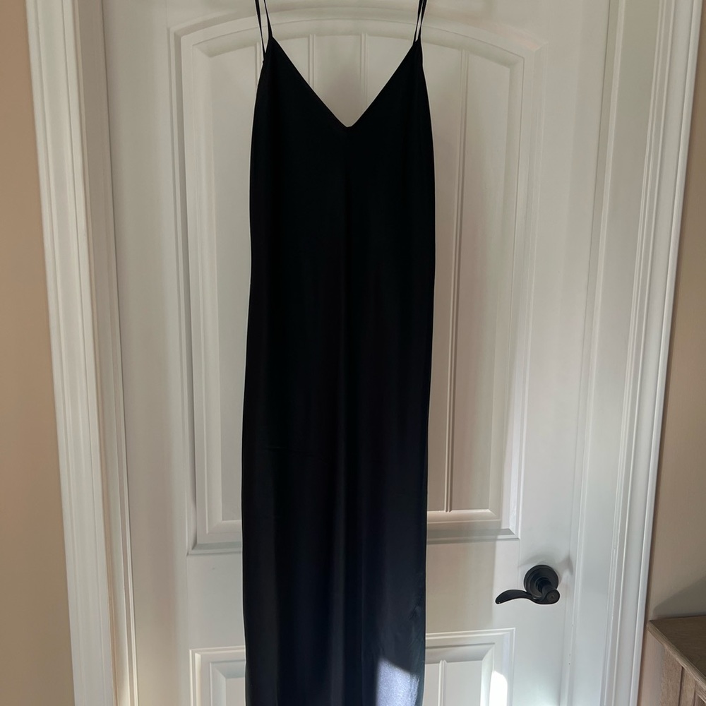 Quince Classic Black Maxi Dress